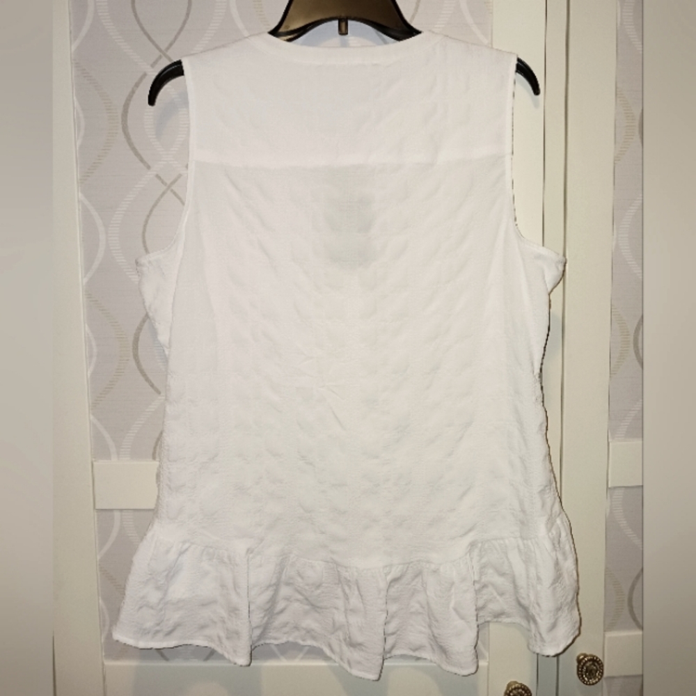 DKNY Sleeveless Blouse Tropical Rain - Picture 8 of 10